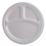 Eco-products EPP007NFA Vanguard 10" Dia 3-COMPARTMENT Plates Wht (500/CT) New. Fixed Price $115.58.