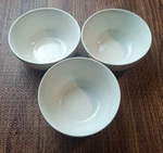 Home Target White Beaded Edge Stoneware Fruit Bowls Set Of 3. Fixed Price $20.00.
