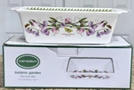 New Boxed Portmeirion Botanic Garden Sweet Pea Loaf Dish 2LB 12 5.5. Fixed Price $48.00.