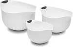 Set Of 3 Bpa-free Mixing Bowls, White. Fixed Price $55.99.