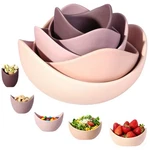 Salad Decorative Bowls Lotus Shaped Pasta Dishwasher Safe, Unique Angle.... Fixed Price $66.97.