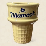 Tillamook Sweet Ice Cream Bowl Waffle Cone Ceramic Dessert Dish Sundae. Fixed Price $8.99.