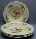 Lenox China Temple Blossom Rimmed Soup Bowl Set Of 4. Fixed Price $119.95.