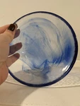 Set Of 4 Murano Blue Bowls By Italian Maker Bormioli Rocco. Discontinued. Fixed Price $40.00.