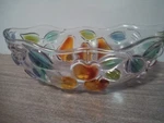 Vtg Mikasa Garden Harvest Oval Serving Bowl 10.75" 956/538 Germany Fruit. Fixed Price $10.00.