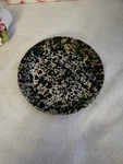 Bennington Potters Black Agate Sponge Ware 6 3/4" Side/salad/dessert Plate. Fixed Price $30.00.