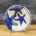 Magic Sea Starfish Bowl Embossed 7.25" Round Nautical Ocean Theme By Blue Sky. Fixed Price $16.99.