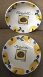 Intrada Spaghetti Tomato Serving Bowls 9 Set Of 2 C.m.s. Made Italy. Fixed Price $38.95.
