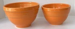 Retired Fiesta Tangerine Nesting Bowls #3 #4 Hlc Usa Mixing Pair. Fixed Price $159.99.