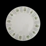 Damon Wood Genuine Stoneware Leaf Pattern Dinner Plates Set Of 2 Green Gray. Fixed Price $20.00.