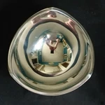 New Nambe 530 Bowl, Aluminum, Qt, Triangular, 3/4", 1967 Made Usa. Fixed Price $98.39.