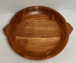 Hearth & Acacia Wood Bowl With Handles 12.5 In.. Fixed Price $35.00.