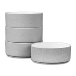 Noritake Colortex Stone Grey Set Of 4 Stax Cereal Bowls, 6", 20 Oz.. Fixed Price $55.20.
