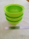 Calibowl 20 Oz Non Spill Smart Lip Set Of 3 Green Bowls. Fixed Price $12.00.