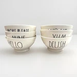 Set Of 6 Rae Dunn Artisan Collection Footed Bowls Cereal Soup Ice Cream Yum. Fixed Price $39.90.