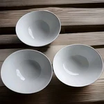 Crate And Barrel White Bowls Designed By Brent Bortner (3) Approx 8.5X7.5X3.5 In. Fixed Price $44.99.