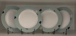 Studio Nova Color Chip Blue LM215 Dinner Plates Set Of 4 11 Geometric 90S. Fixed Price $28.00.