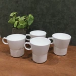 Fortessa 4 Tuto Stack Cups, Plaza Fortaluxe Superwhite, 9 Ounces, Rare. Fixed Price $36.00.