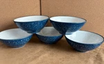 (5) Sango Jewel Blue Cereal Soup All Purpose 6 3/4" - Set Of Bowls. Fixed Price $40.00.