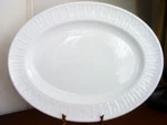 Wedgwood Nantucket Basket Oval Serving Platter Dish White 14" George Davis New!. Fixed Price $129.95.