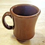 Vintage Reco Coffee Cup Porcelain Heavy Restaurant Ware Brown Tea Mug C688-07. Fixed Price $7.16.