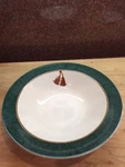 Hallmark Holiday Abundance Vegetable Serving Bowl 10.5 Tassels Green Vgc Lot. Fixed Price $12.99.