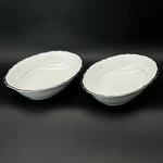Harmony House Silver Sonata 3639 Set Of Oval Serving Bowls 10.25 Japan. Fixed Price $32.99.