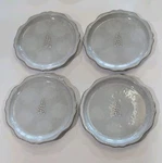 4 Carved Ribbed Edge Appetizer Plates Sour Cream Tree Hearth & Hand Magnolia New. Fixed Price $23.99.
