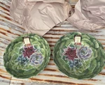 Nicole Miller 12 Cactus Bloom Succulent Pasta Serving Bowls Melamine New Lrg. Fixed Price $40.00.