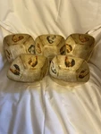 222 Fifth Rustic Rooster Porcelain China Cereal Soup Bowls. Fixed Price $49.95.