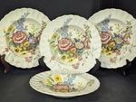 Set Of 4 Copeland Spode Constable 7 1/2" Rimmed Soup Cereal Bowls England. Fixed Price $29.99.