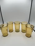 Hearth & Hand With Magnolia Set Of 7 Brown Tan Recycled Glass Tumblers 16 Oz. Fixed Price $22.09.