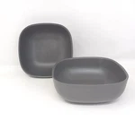 Eco Ekobo Biobu Bowl Lot Of Gray Composite Bpa Free Minimalist 2X5.75". Fixed Price $21.55.