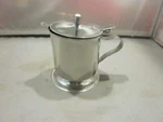 Vollrath 46205 5-OZ Creamer Hinged Cover, Mirror-finish Stainless. Fixed Price $13.50.
