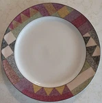 Vintage Studio Nova Palm Desert Stoneware 8" Salad Plates Geometric Southwestern. Fixed Price $9.99.