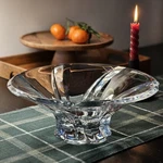 Bohemian Crystal 12" Oklahoma Clear Bowl Aurum Decorative Fruit Dish. Fixed Price $89.99.