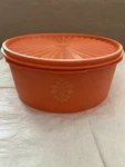 Vintage Tupperware Canister Orange 3.5 Inches 8 Diameter. Fixed Price $22.89.