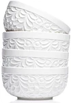 32 Oz Ceramic Bowls Set Of 4 Large Embossed Soup & Ramen With Nature-.... Fixed Price $43.59.