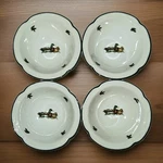 Johnson Brothers Brookshire 4 Soup Cereal Bowls Duck Geese Peasants. Fixed Price $29.99.