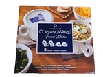 Corning Ware French White 20OZ. Soup/meal Mugs With Vented Lids (set Of 8) Bnib. Fixed Price $74.20.