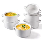 Delling 6 Pack Soup With Handles, 24 Oz Large Serving Set, White. Fixed Price $39.88.