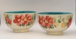 Pioneer Woman Floral Teal Cereal Soup Footed Bowls Stoneware 2821DMT. Fixed Price $16.50.