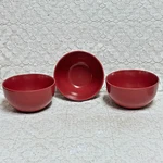 10 Strawberry Street Soup Cereal Bowl Wazee Matte Red New Set 3. Fixed Price $19.85.