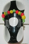 Msc Mainstreet Collection Ceramic Bowl Flip Flop Shape Dish. Fixed Price $17.99.