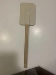 Vintage Large Halco 1266 Bowl Icing Rubber Spatula Scraper Taiwan Wood Handle. Fixed Price $10.00.