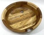 Decorative Wooden Bowl 8.5" Diameter Threshold Target Brand Dry Food Only Nwt. Fixed Price $10.79.