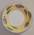 Maxam Mediterranean 8" Individual Pasta Bowl Set Of 2 Hand Painted Floral. Fixed Price $43.50.