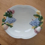 Vtg Ceramic 3D Fruit Serving Bowl Decorative 13X10X4 Handpainted Portugal #416. Fixed Price $24.75.