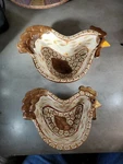 2 Temp-tations Old World Chicken Hen Rooster Shaped Nesting Bowls Dishes Bakers. Fixed Price $25.49.