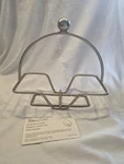Pampered Chef Simple Additions Bowl Caddy 1946 Silver Metal Holder. Fixed Price $25.00.
